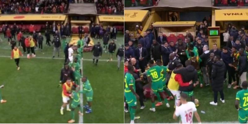 A collage of the dramatic scenes at the AFCON 2025 final.